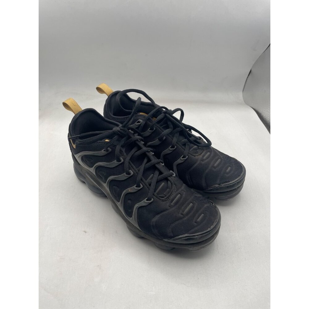 Nike Air Vapormax Plus Mens Sz 8.5 Black/Metallic Gold BQ5068-001